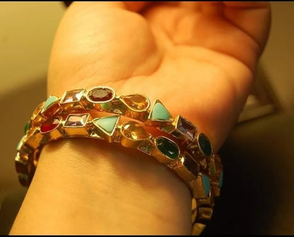 MULTI STONE BANGLES