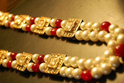 ELEGANT PEARL & KUNDAN MALA