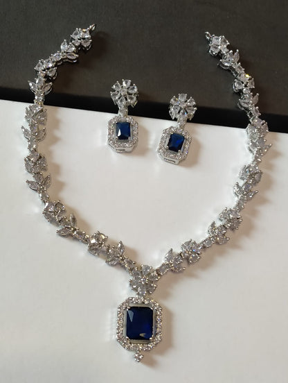 ELEGANT ZIRCON SET IN BLUE