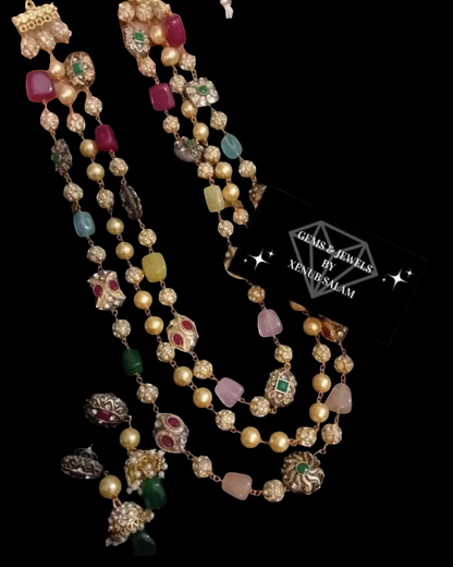 JAIPUR MULTI JEWELLED MALA SET