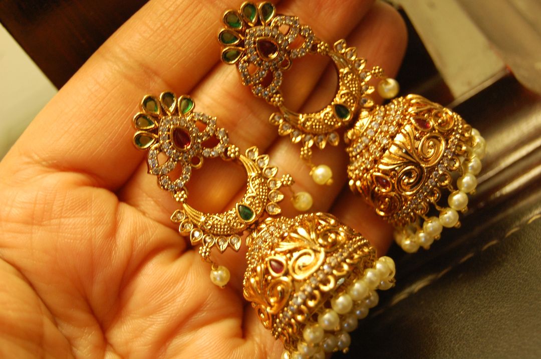 INDIAN ZIRCON JHUMKAS