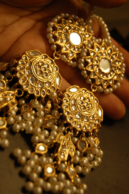 KUNDAN & PEARLS EARRINGS