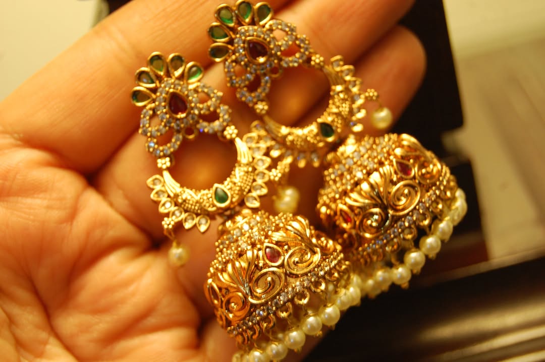 INDIAN ZIRCON JHUMKAS