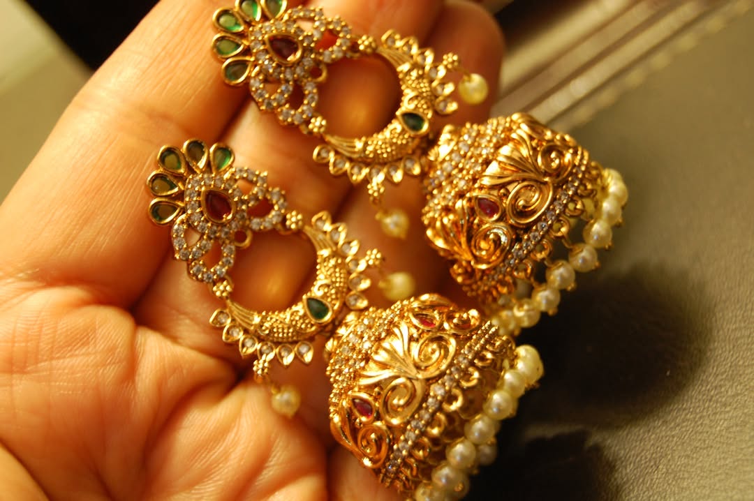 INDIAN ZIRCON JHUMKAS